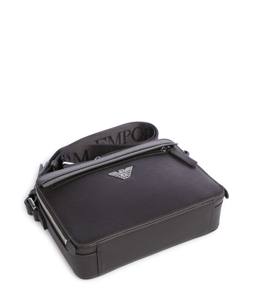 Emporio Armani Business Regenerated Crossbody bag ebony