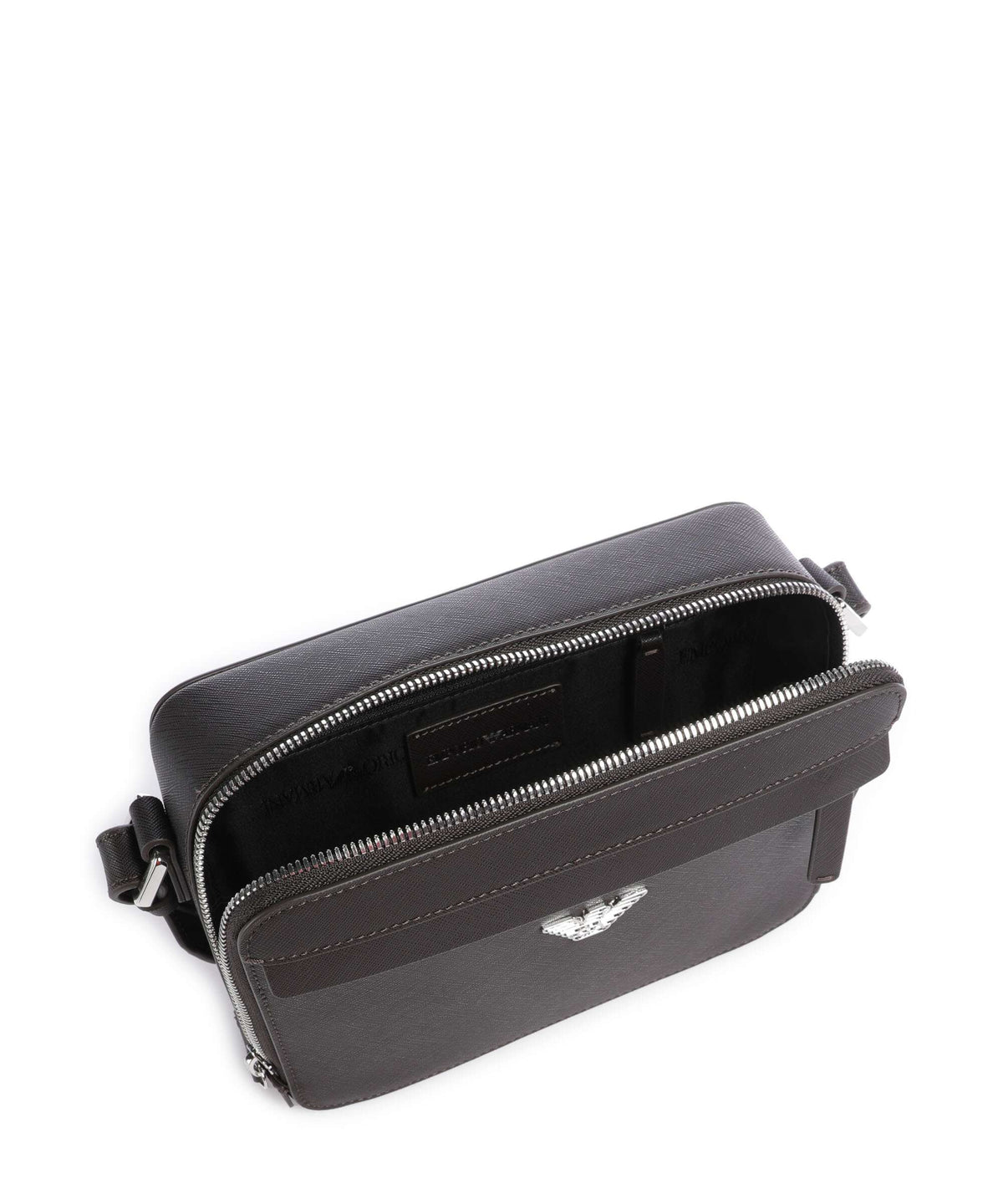 Emporio Armani Business Regenerated Crossbody bag ebony