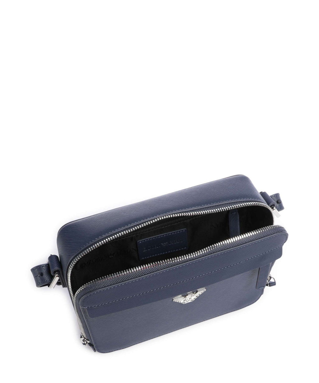 Emporio Armani Business Regenerated Crossbody bag medieval blue