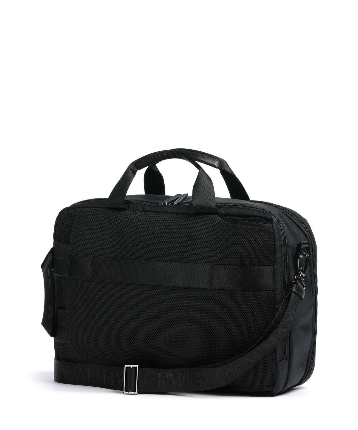 Emporio Armani Recycled Nylon Backpack bag black beauty