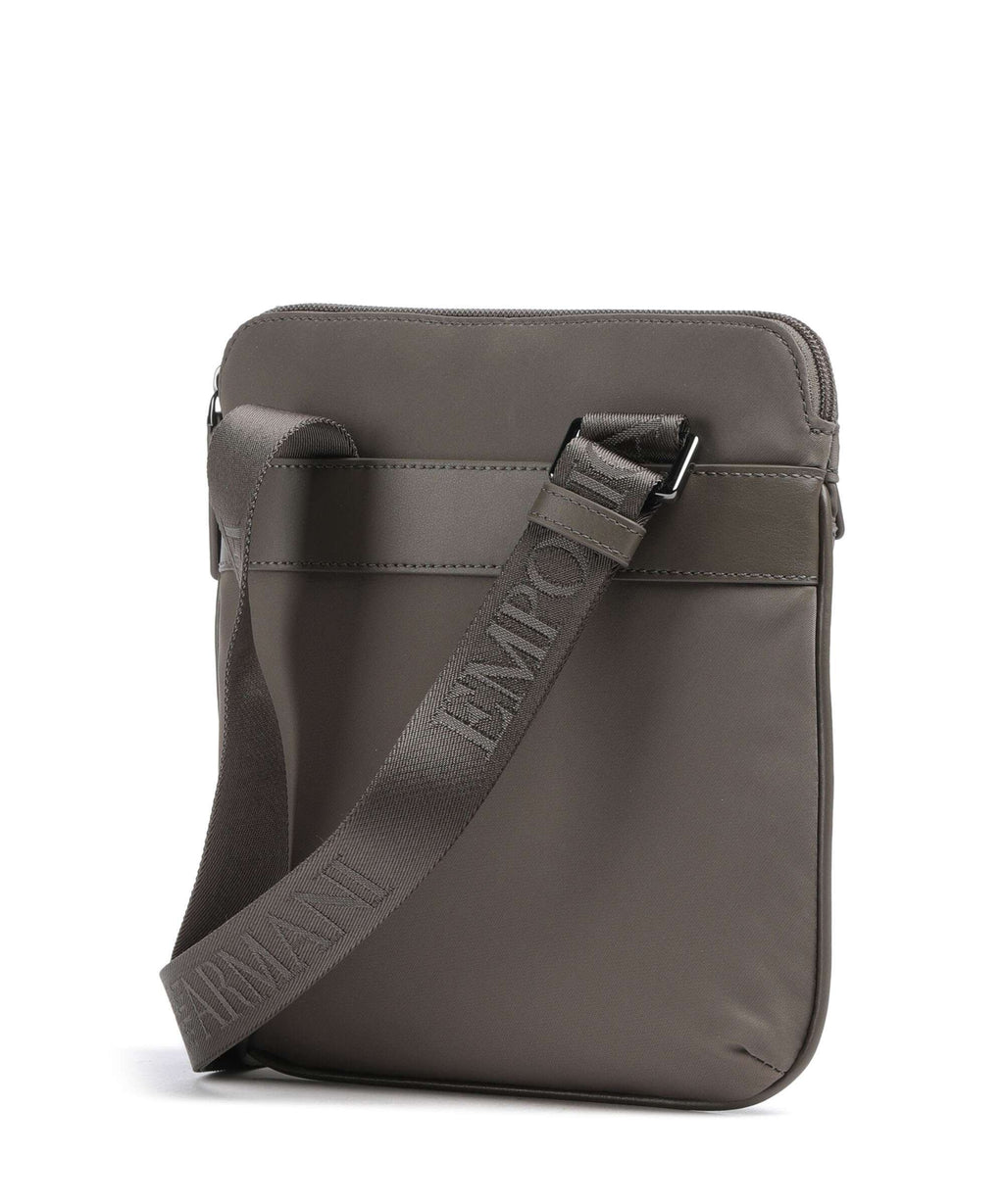 Emporio Armani Recycled Nylon Crossbody bag major brown