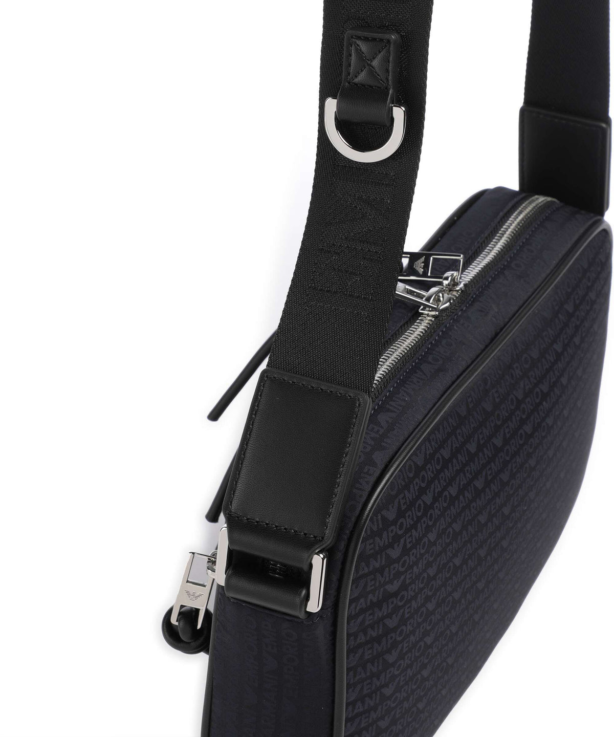 Emporio Armani Monogram Crossbody bag iconico blu navy