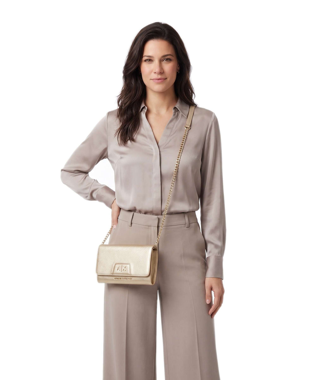 Armani Exchange Amelie Crossbody bag light gold