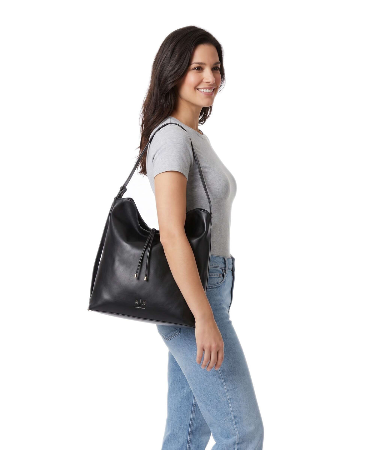 Armani Exchange Alice Hobo bag black