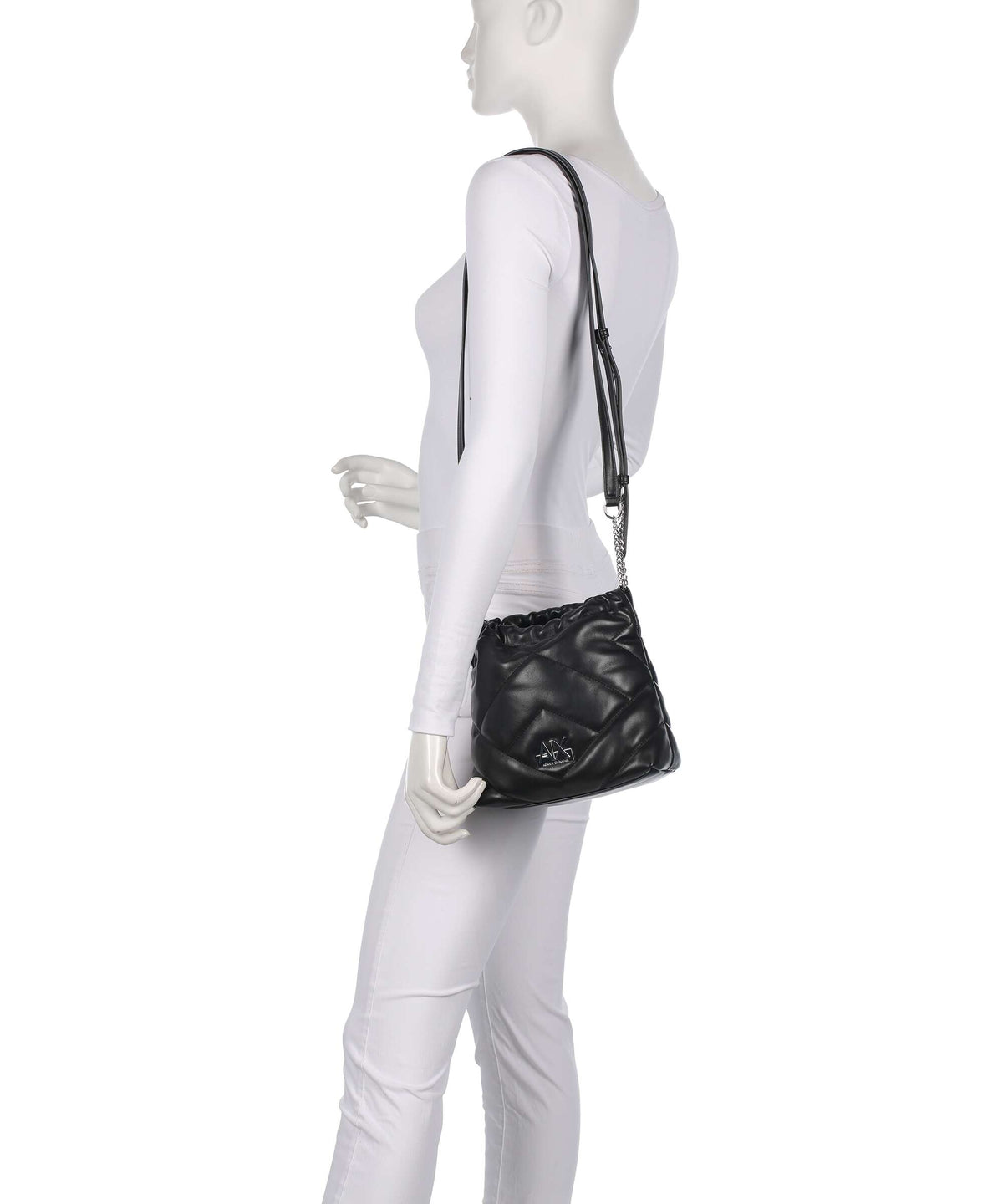 Armani Exchange Vicky Bucket bag black