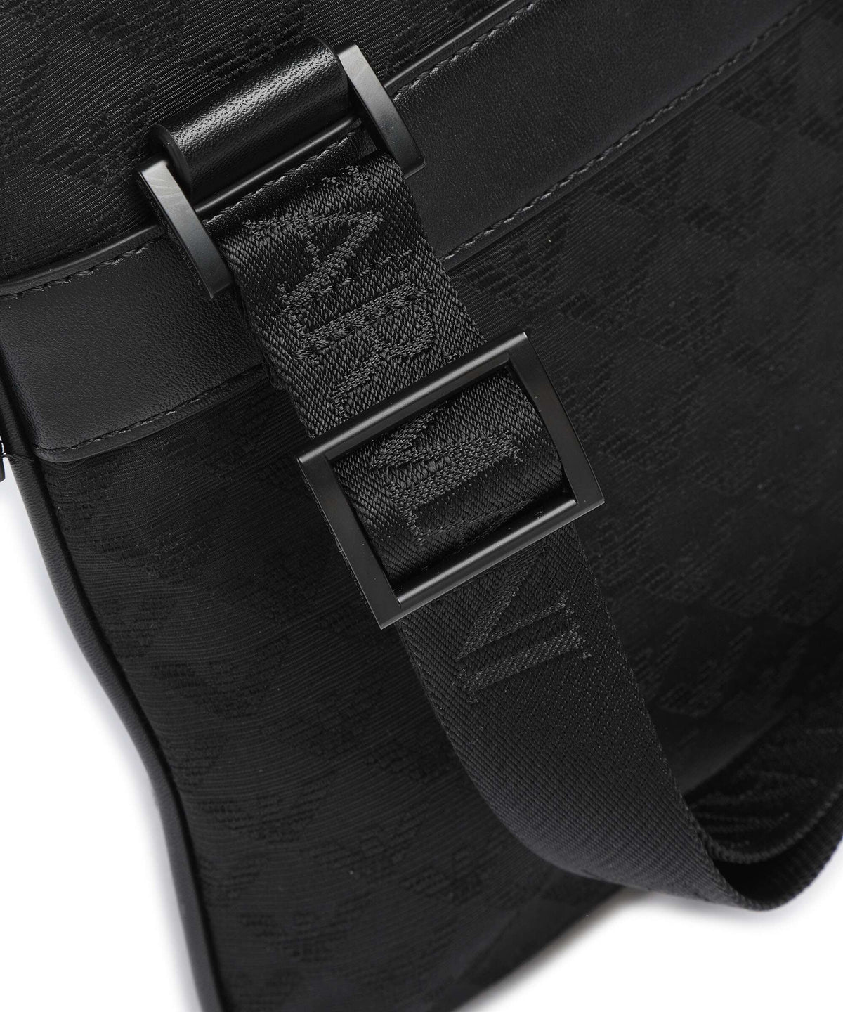 Emporio Armani Omnia Jacquard Crossbody bag black
