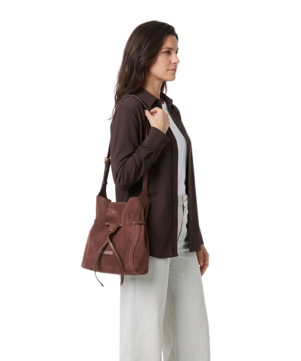 Gianni Chiarini Sienna Bucket bag gianduia