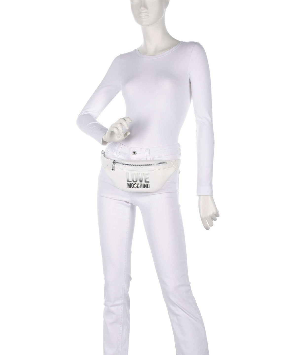 Love Moschino Prism Belt bag bianco