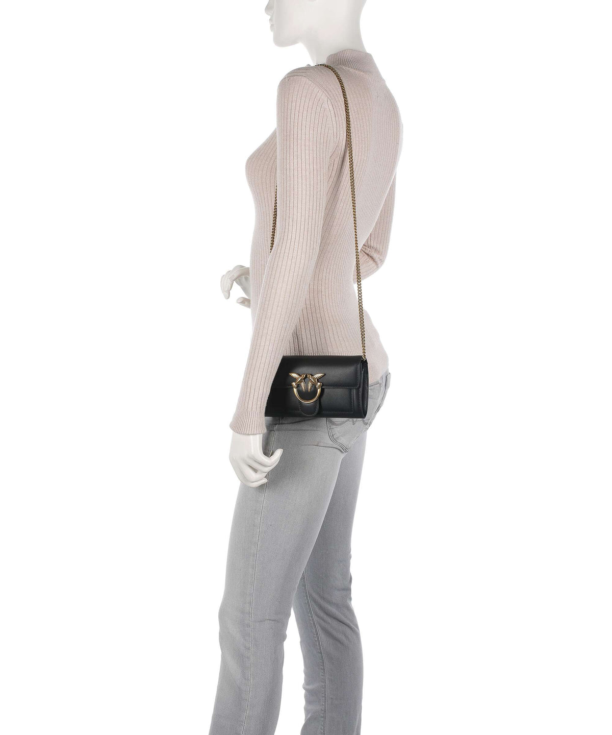 Pinko Love One Wallet nero/antique gold
