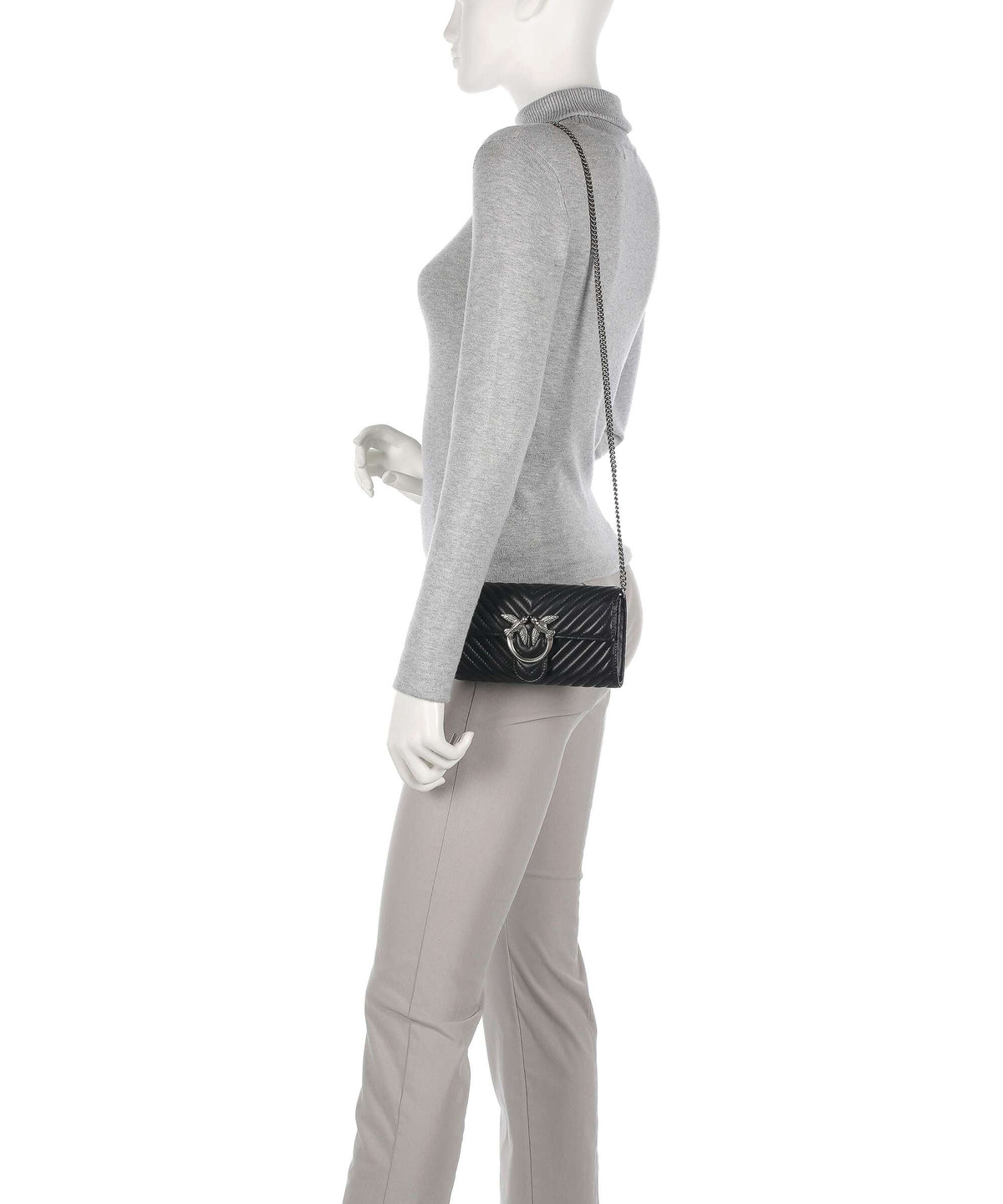 Pinko Love One Wallet nero/old silver