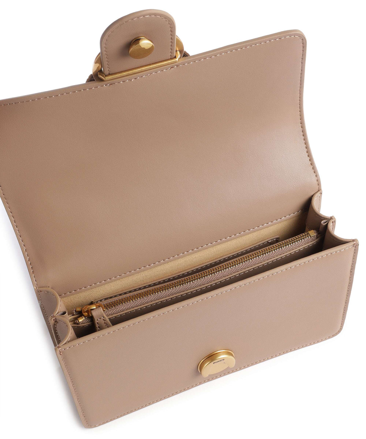 Pinko Love One Mini Crossbody bag biscotto zenzero