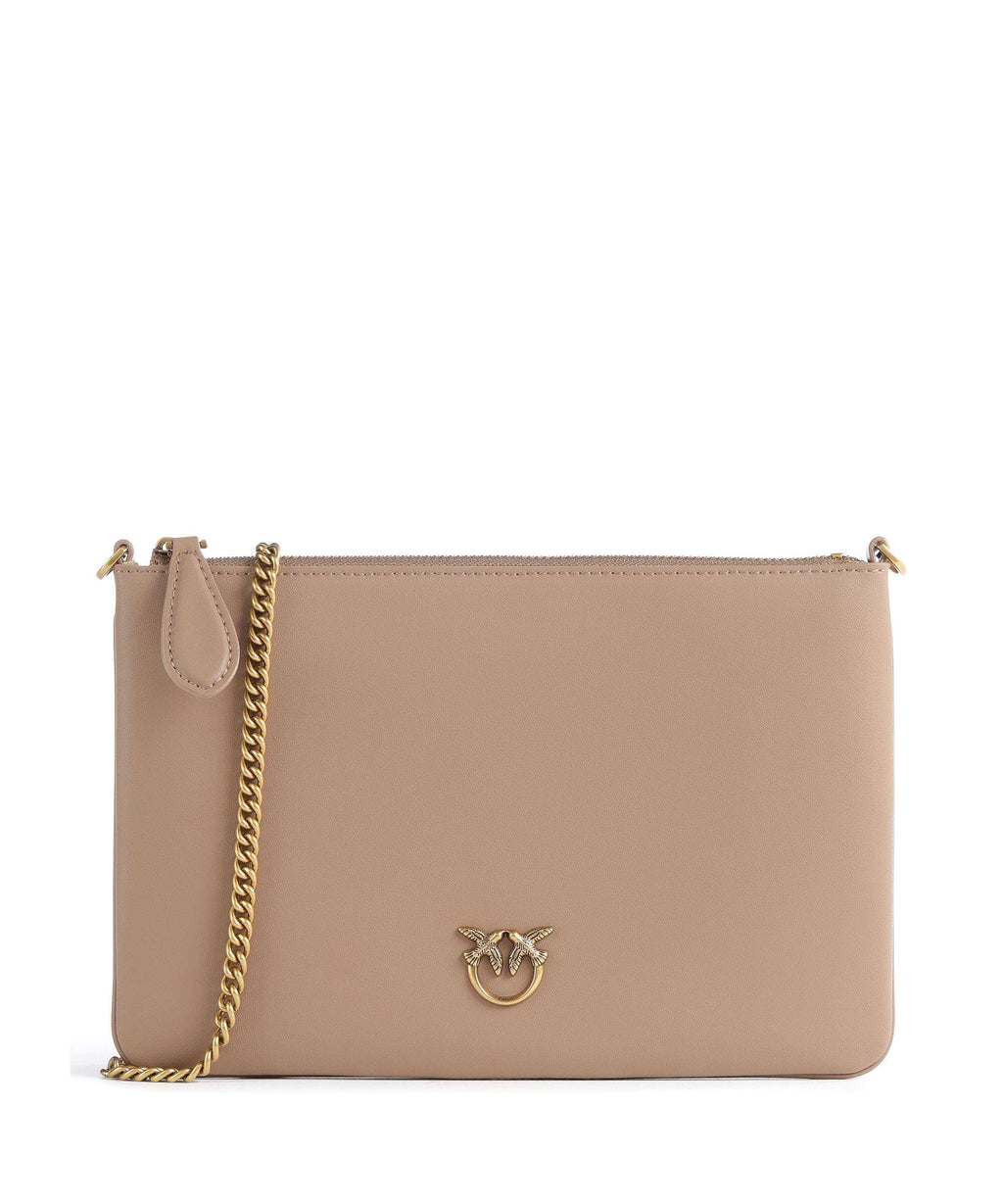 Pinko Flat Classic Crossbody bag biscotto zenzero/antique gold