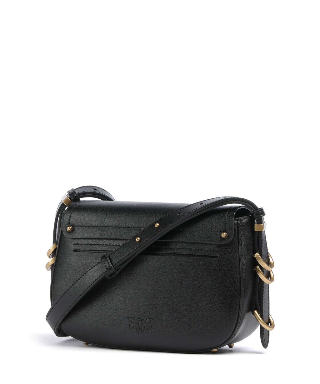 Pinko Saddle Mini Crossbody bag nero/antique gold