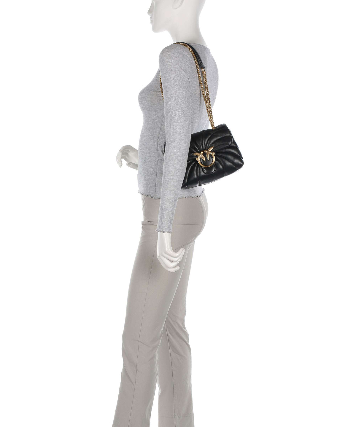 Pinko Love Puff Mini Shoulder bag nero/antique gold