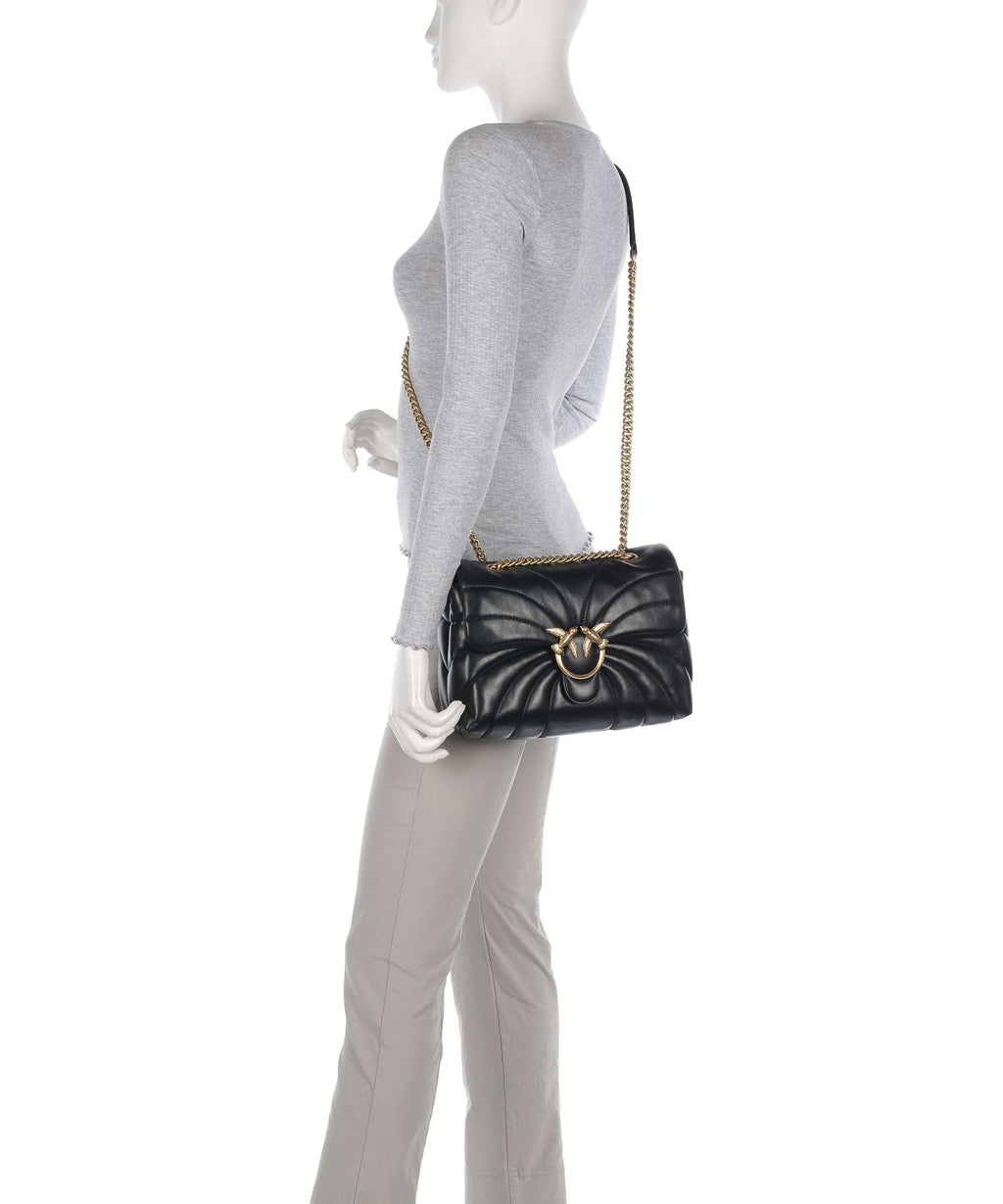 Pinko Love Puff Classic Shoulder bag nero/antique gold
