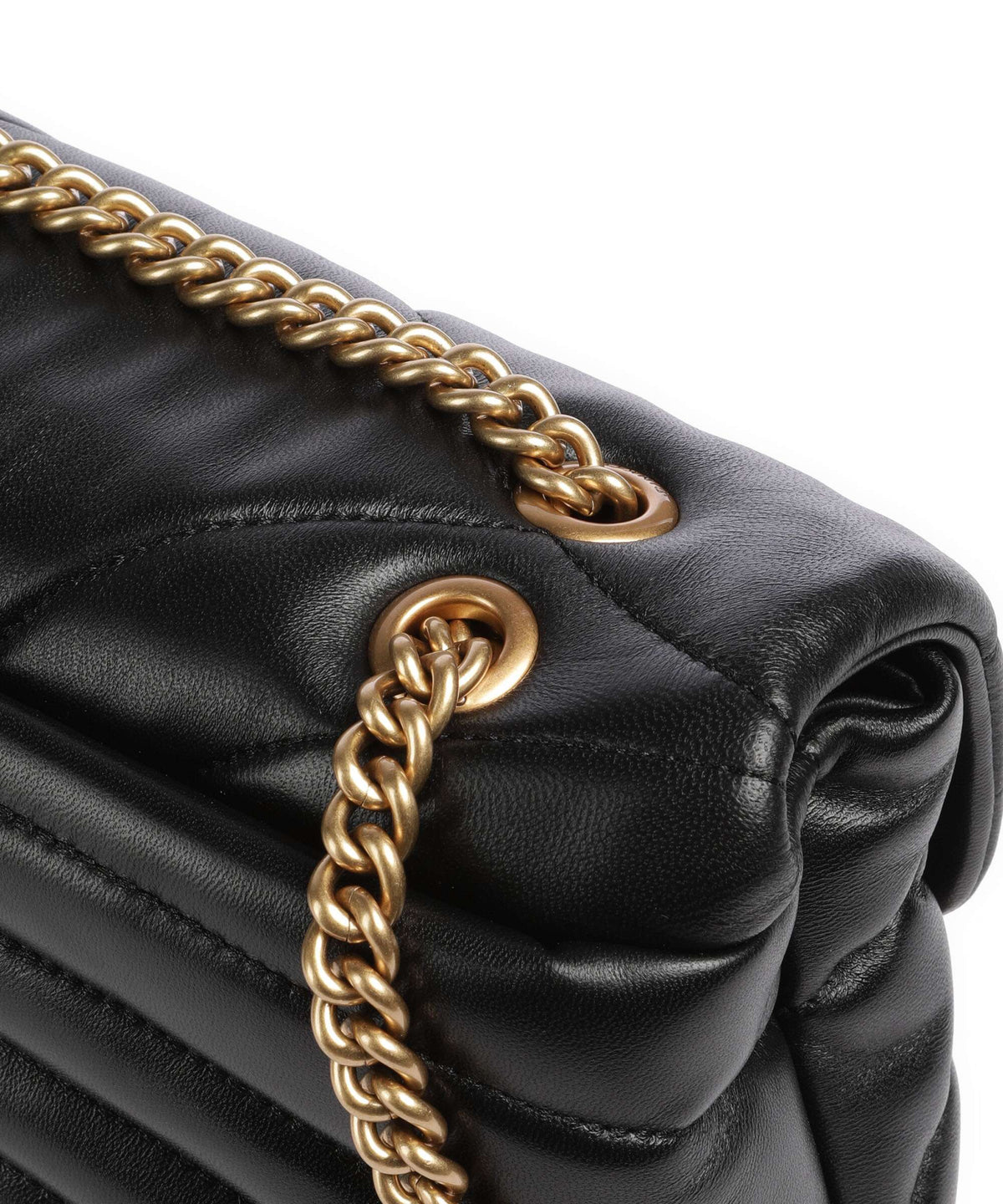 Pinko Love Puff Classic Shoulder bag nero/antique gold