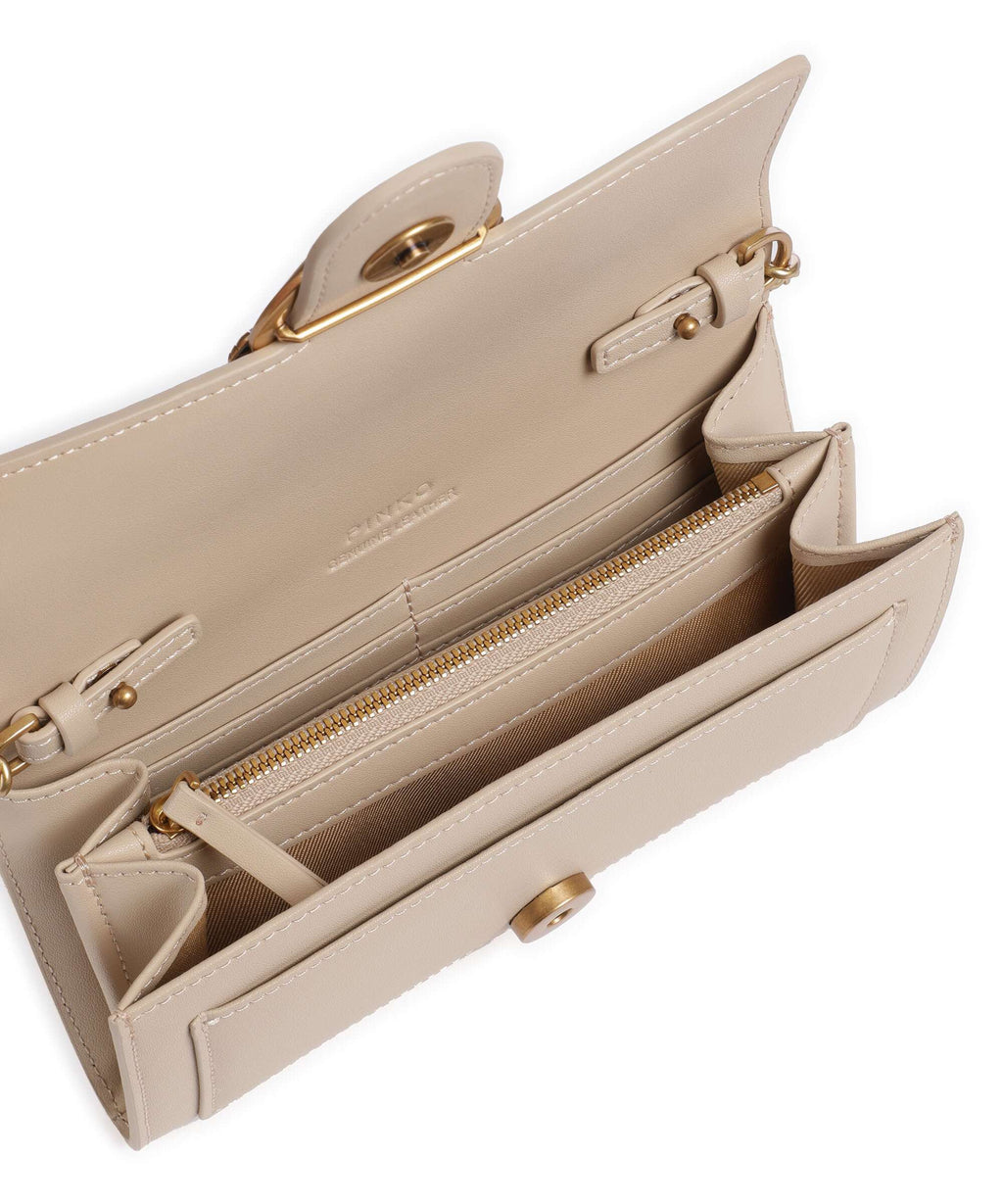 Pinko Love One Wallet beige/grigio fumo/antique gold