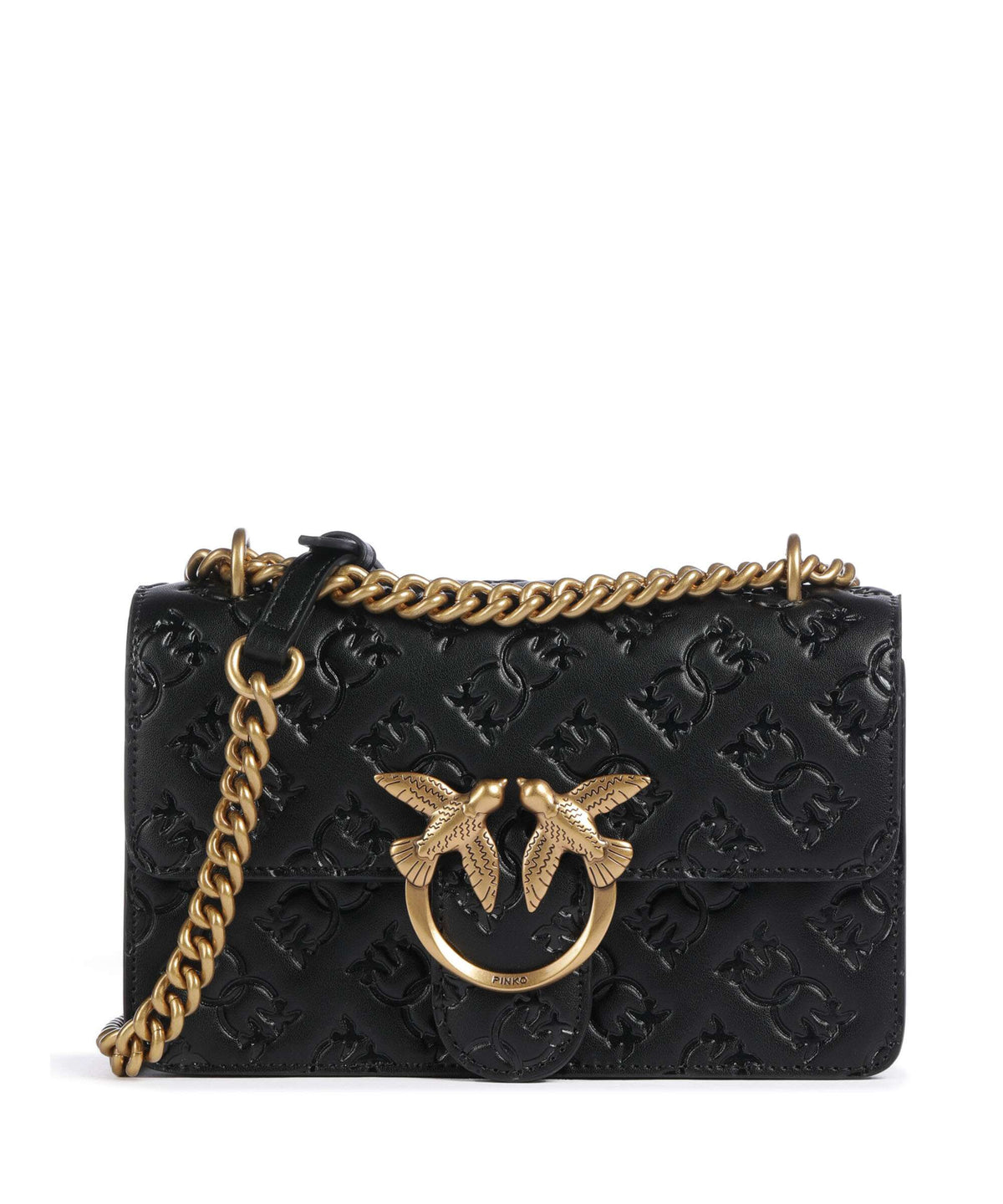 Pinko Love One Mini Shoulder bag nero/antique gold