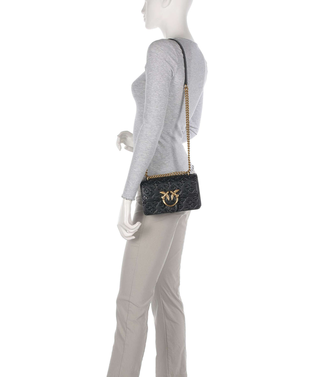 Pinko Love One Mini Shoulder bag nero/antique gold