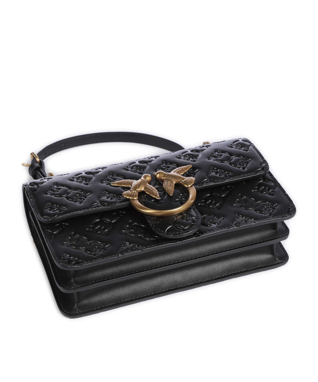 Pinko Love One Mini Shoulder bag nero/antique gold