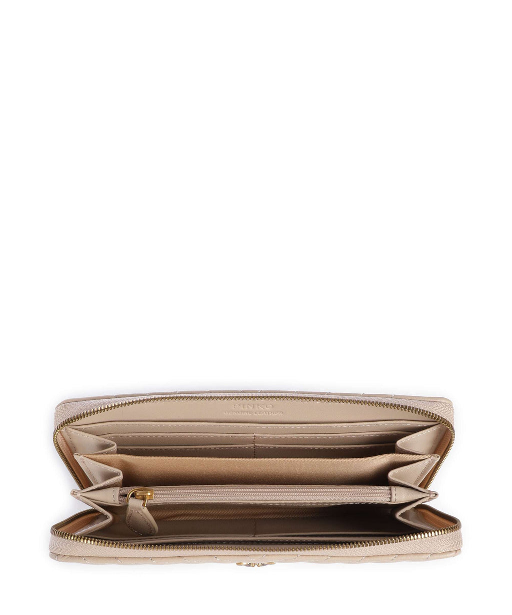 Pinko Ryder Wallet beige/grigio fumo/antique gold