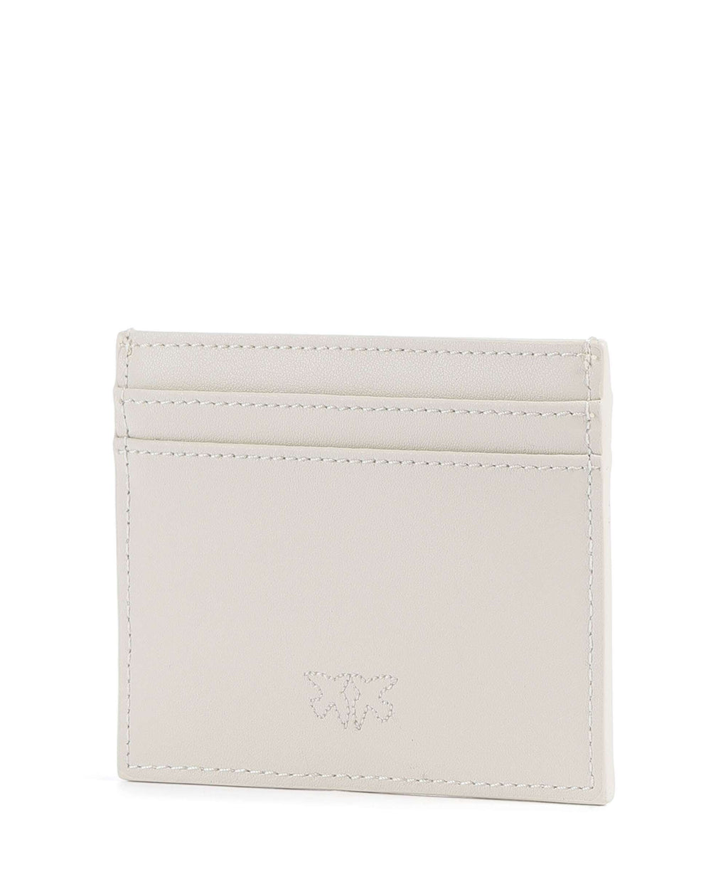 Pinko Credit card holder bianco seta/antique gold