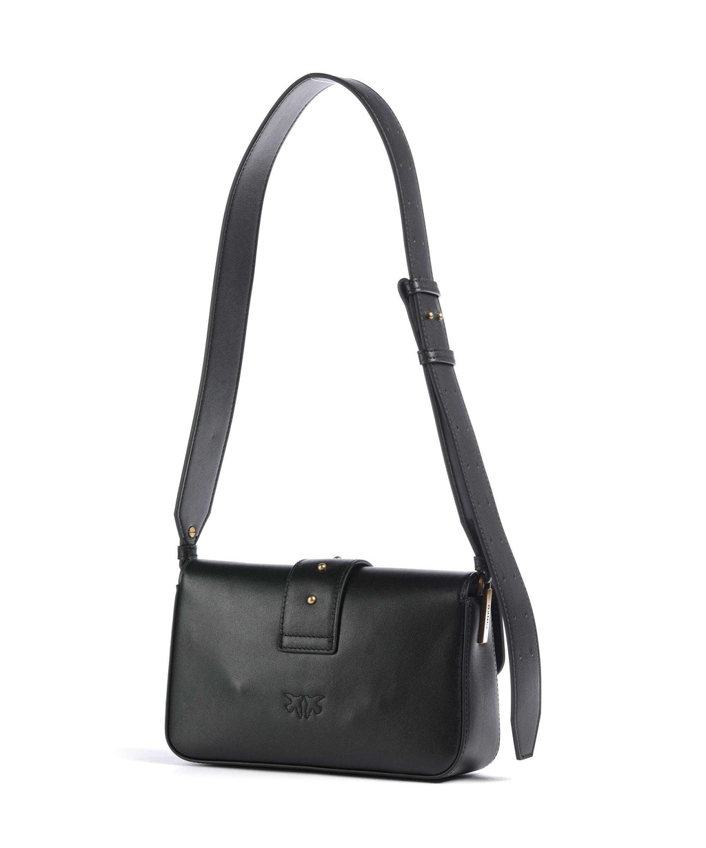 Pinko Love One Mini Slouchy Shoulder bag nero/antique gold