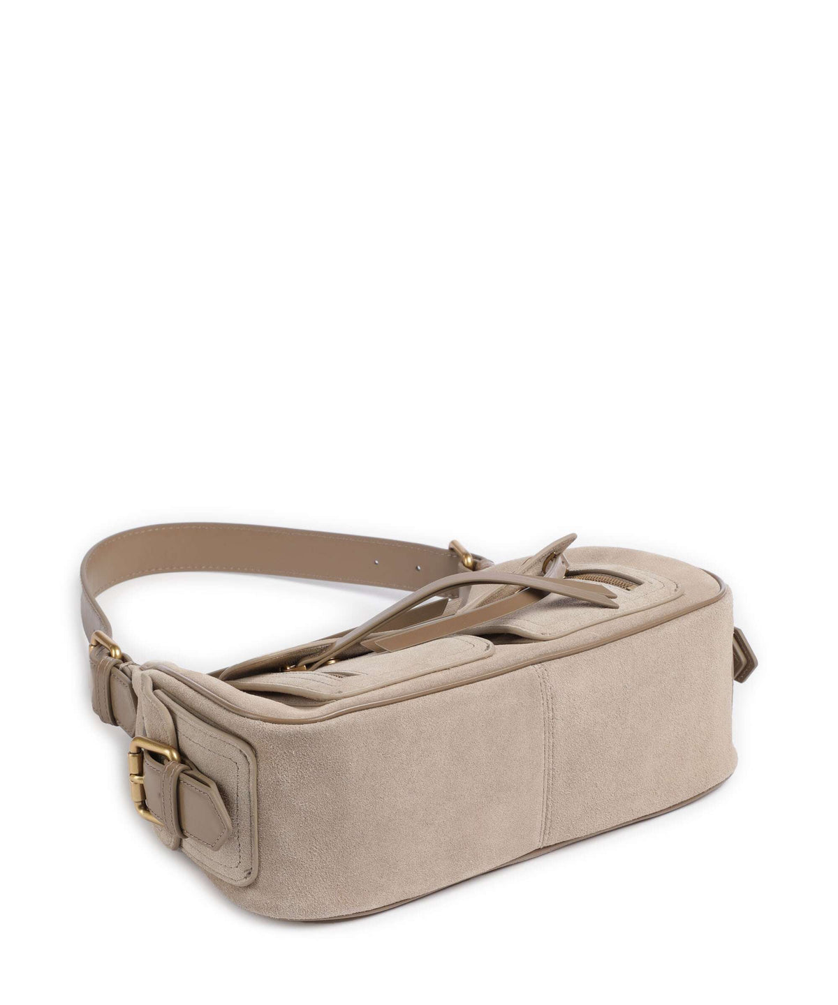 Pinko Cargo Classic Shoulder bag beige/grigio fumo/antique gold