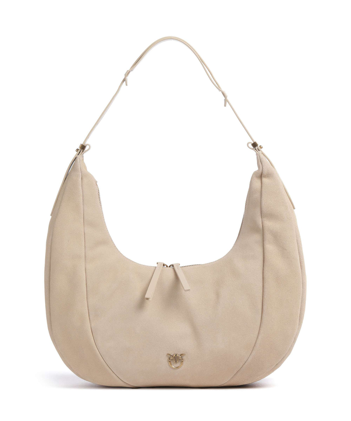 Pinko Slouchy Big Hobo bag beige/grigio fumo/antique gold