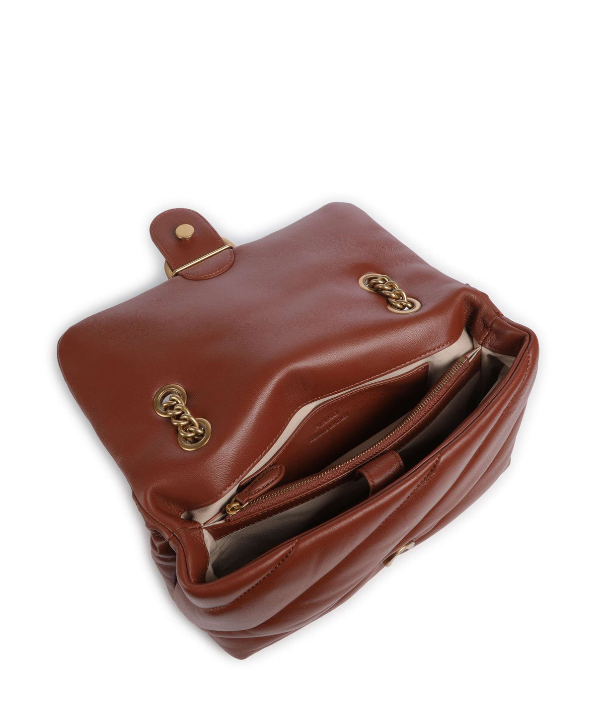 Pinko Love Puff Classic Shoulder bag arabo/antique gold