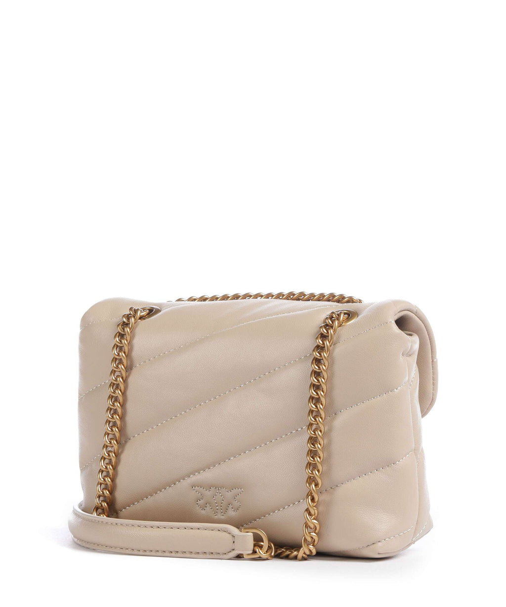 Pinko Love Puff Baby Shoulder bag beige/grigio fumo/antique gold
