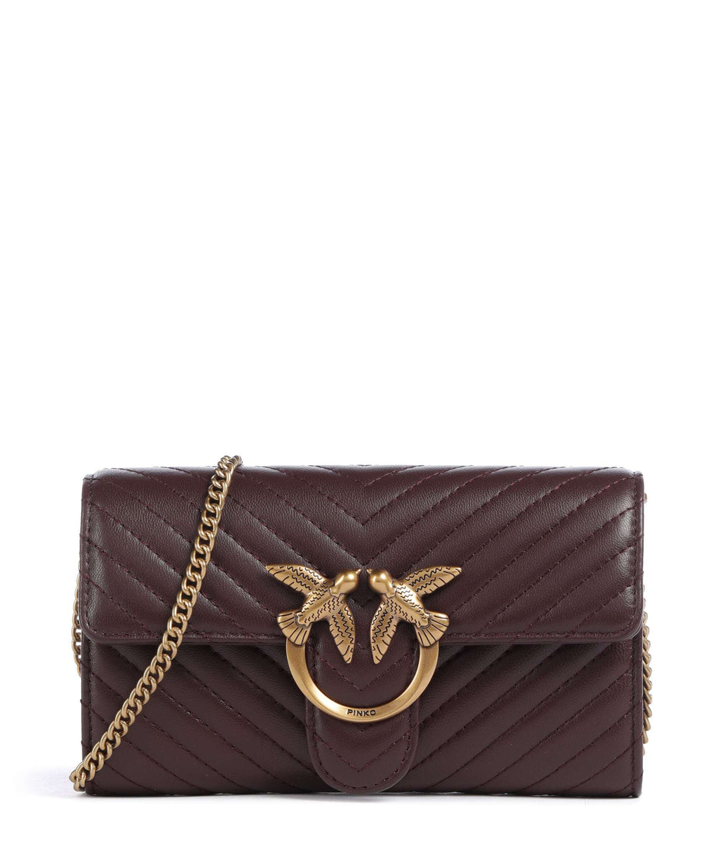 Pinko Love One Wallet uva di catawba/antique gold