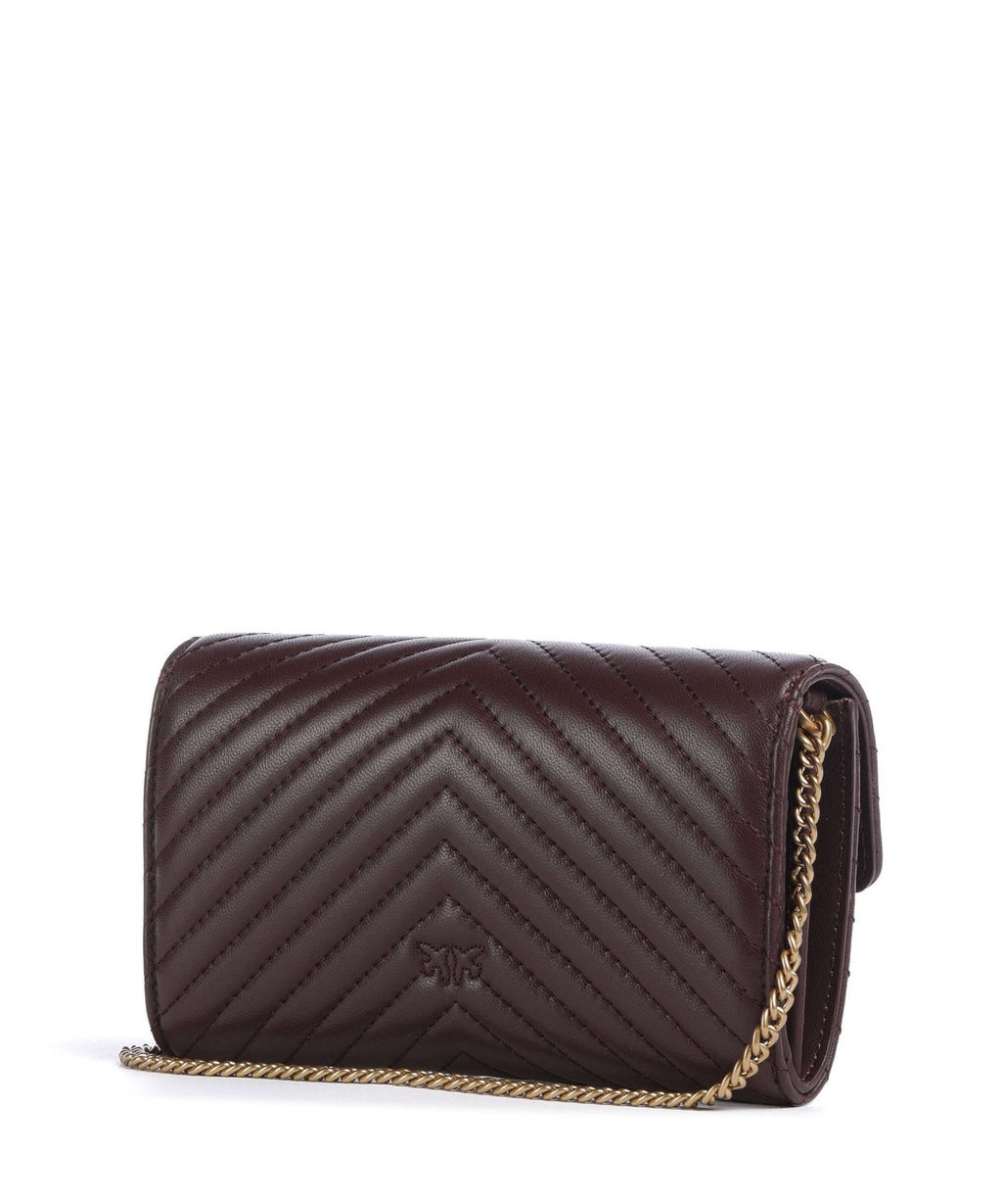 Pinko Love One Wallet uva di catawba/antique gold