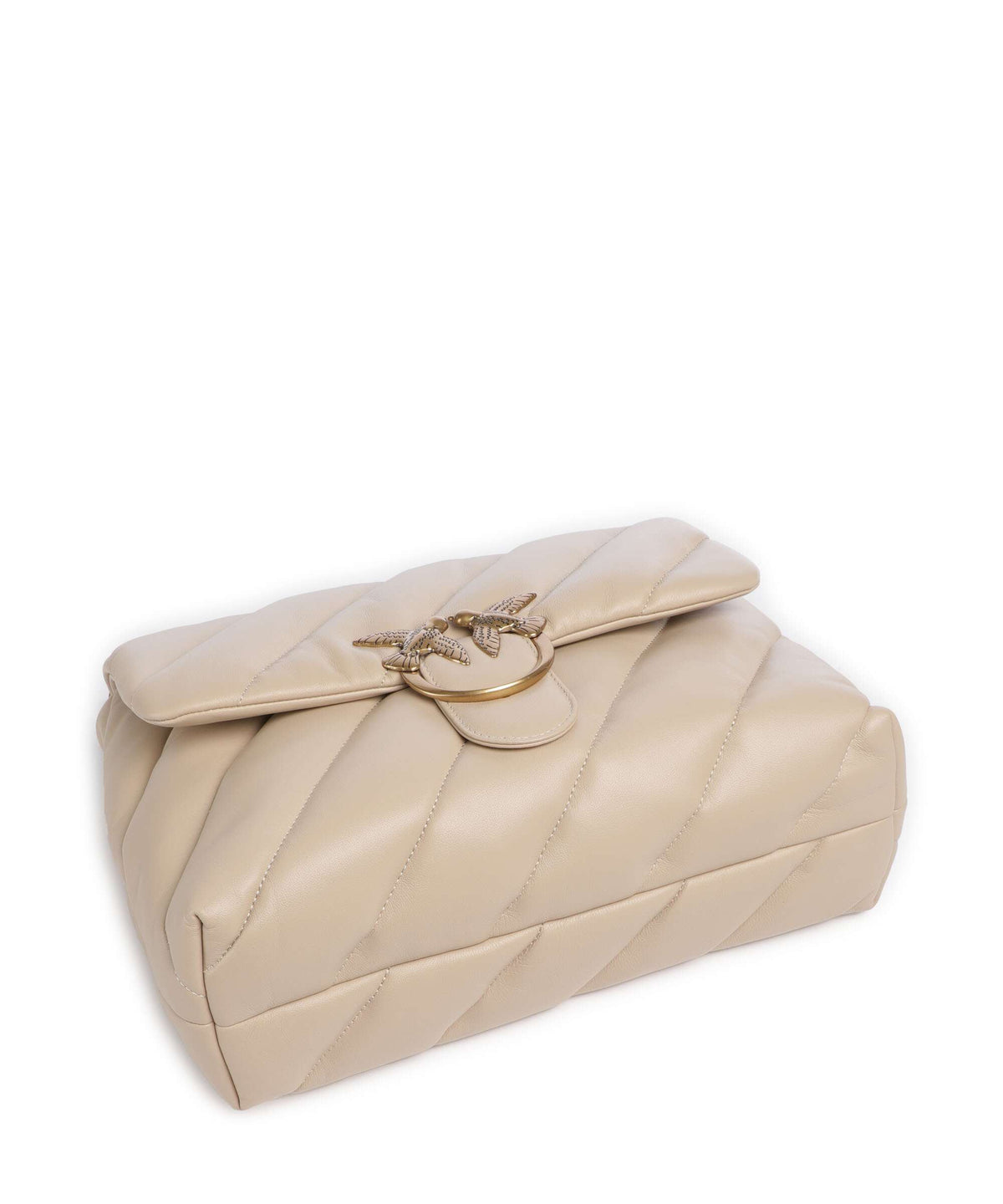 Pinko Love Puff Big Shoulder bag beige/grigio fumo/antique gold