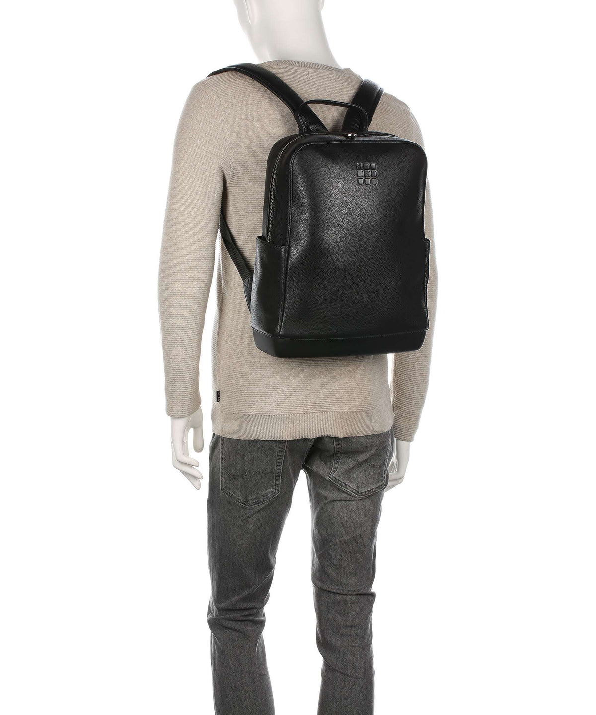 Moleskine Classic Leather Backpack schwarz