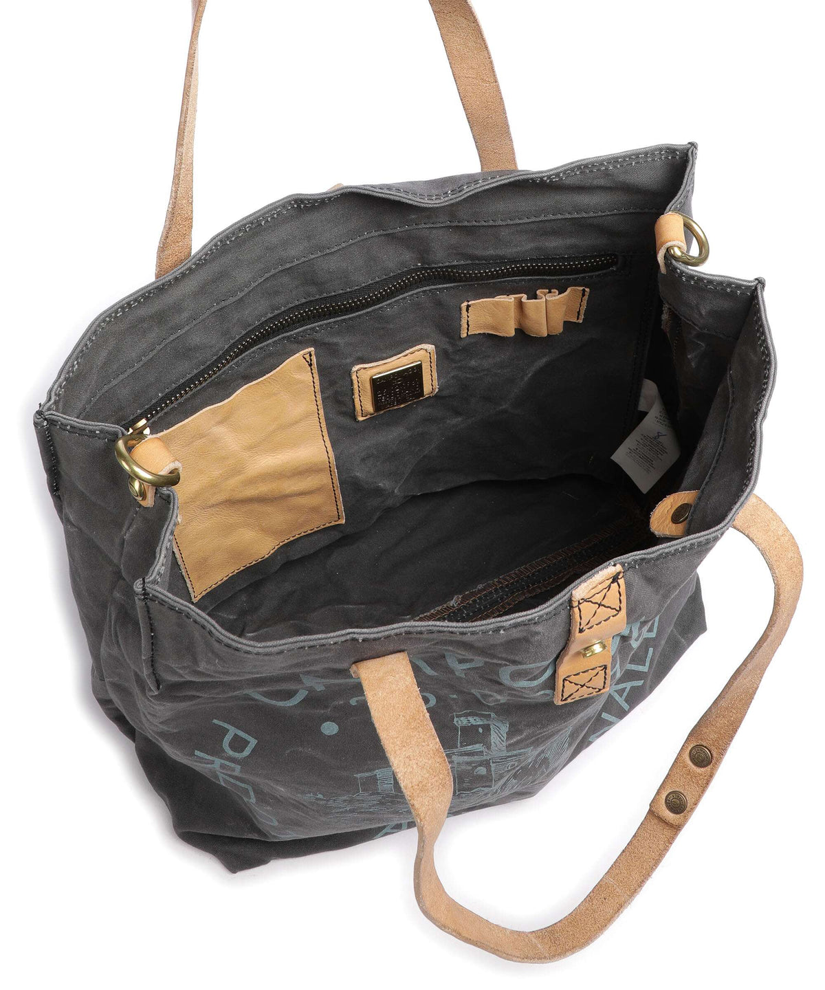 Campomaggi Tote bag grey/natural/peacock