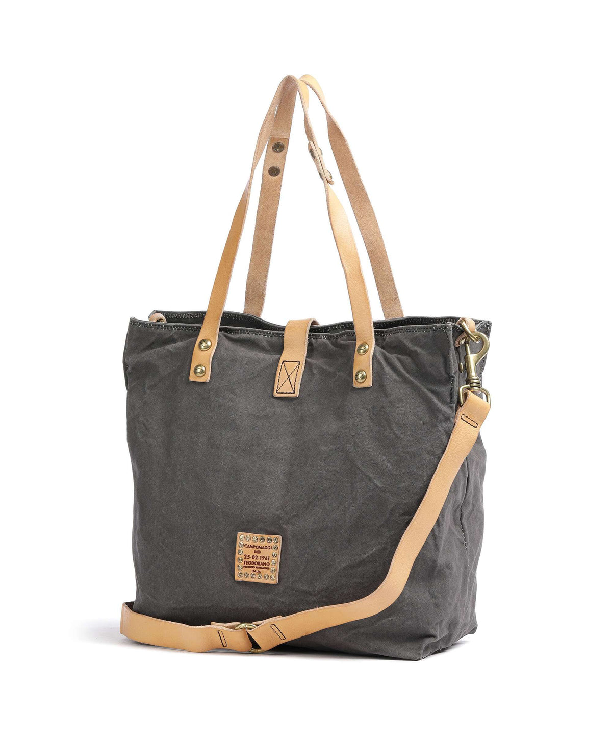Campomaggi Tote bag grey/natural/silver