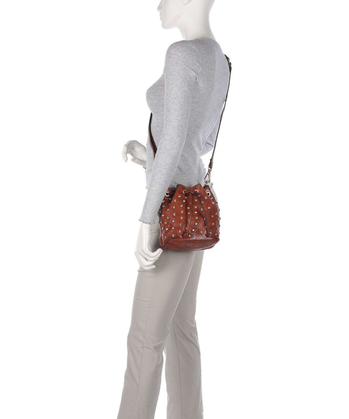 Campomaggi Bucket bag cognac