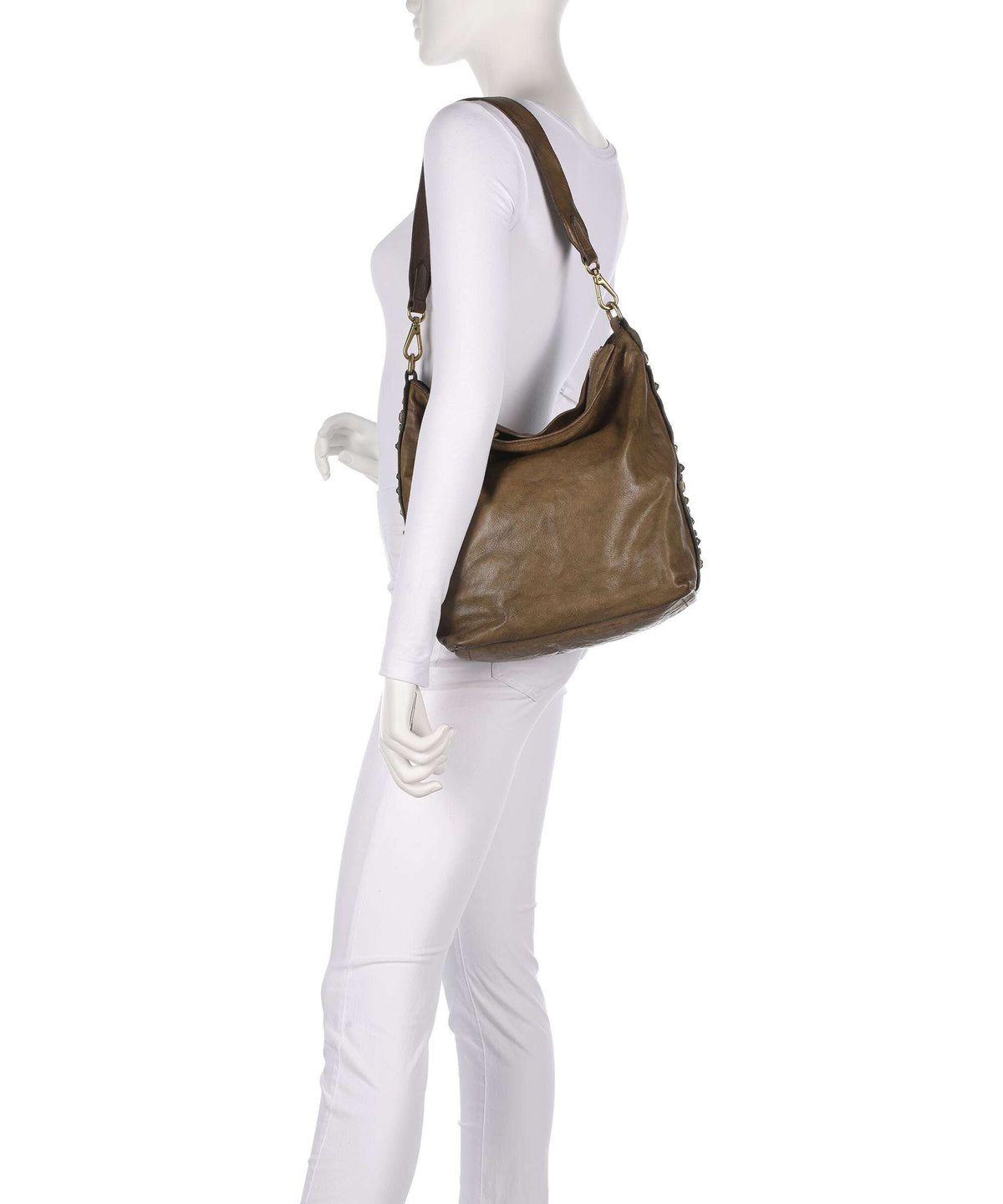 Campomaggi Hobo bag verde militare