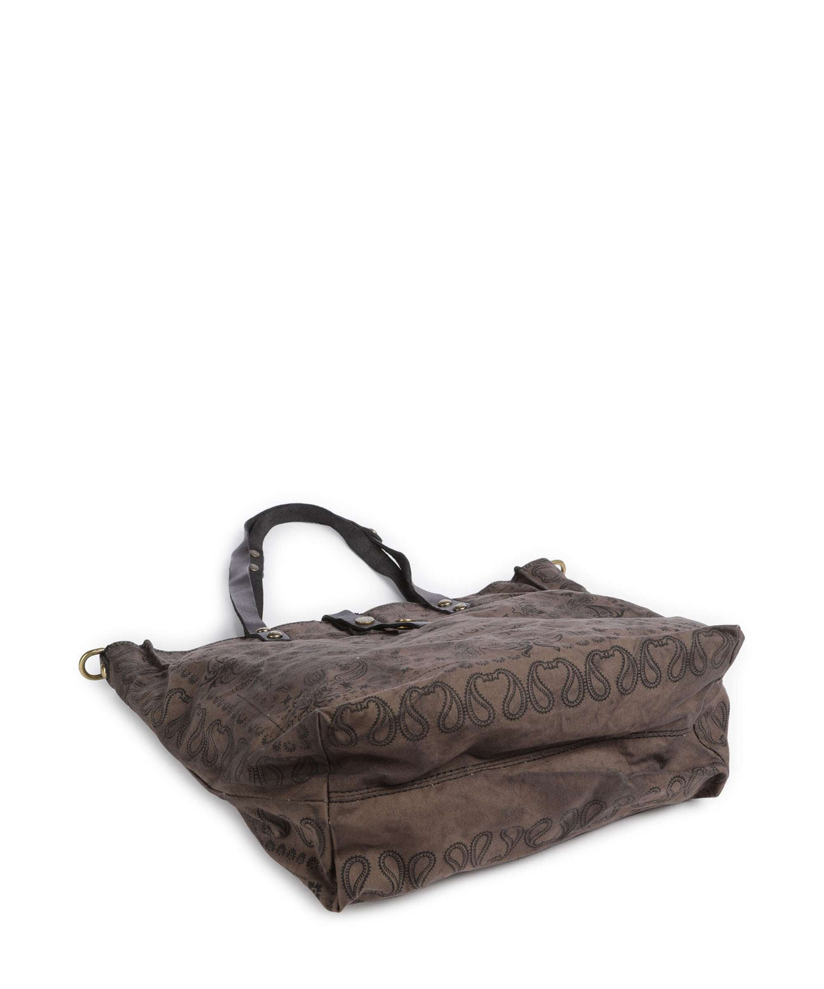 Campomaggi Tote bag verde militare/nera