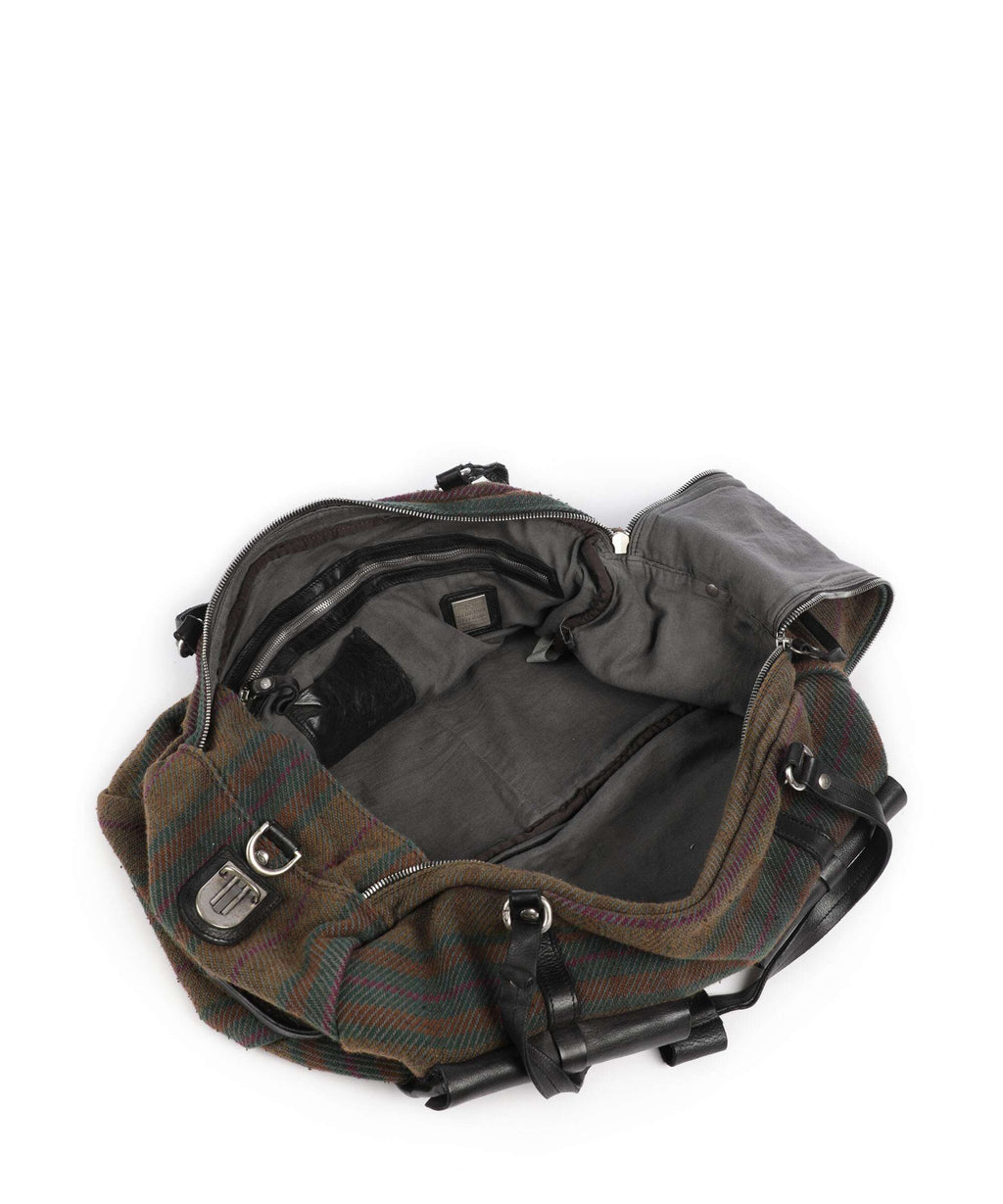 Campomaggi Weekend bag scozzese fuxia/nero
