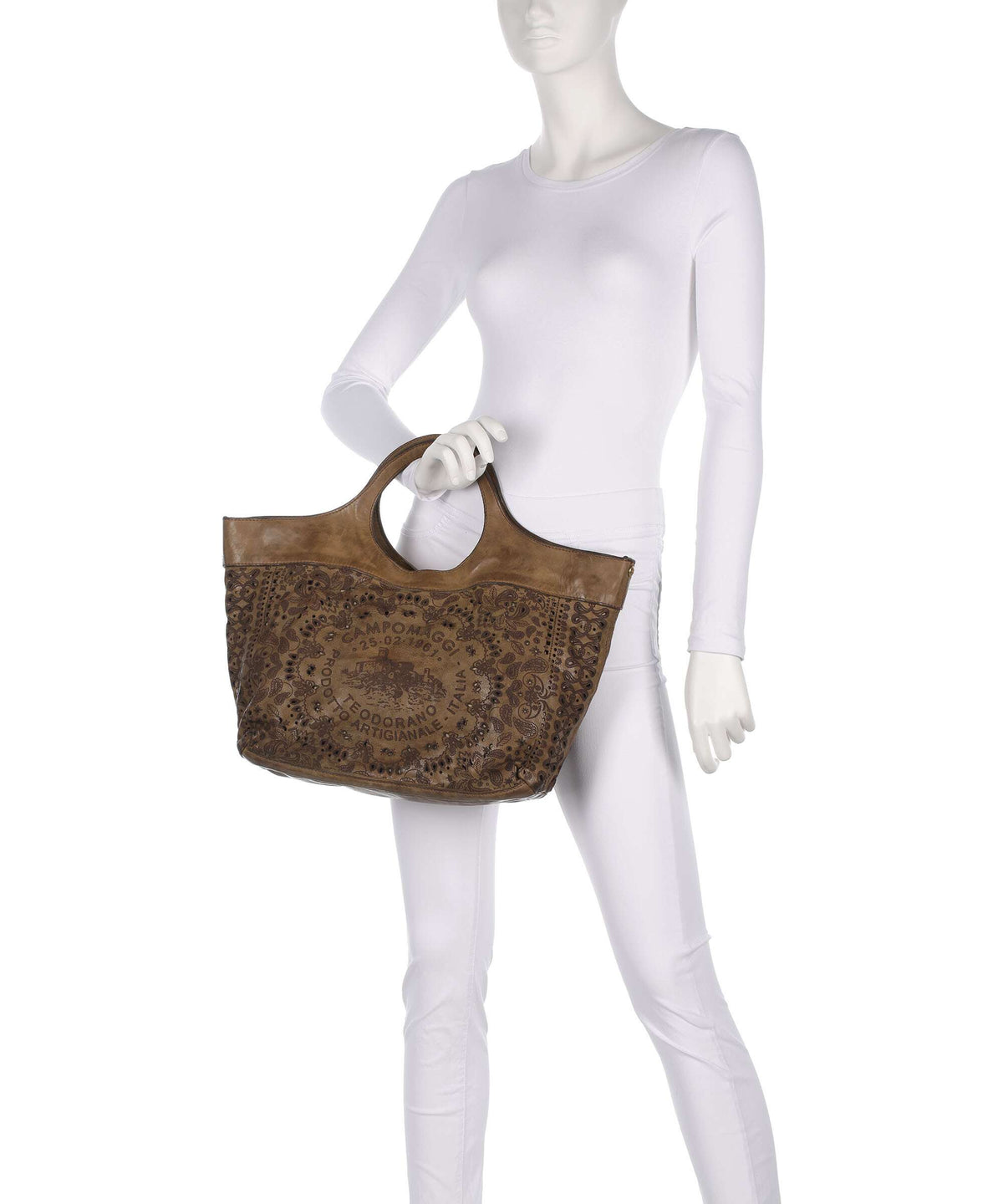 Campomaggi Tote bag verde militare
