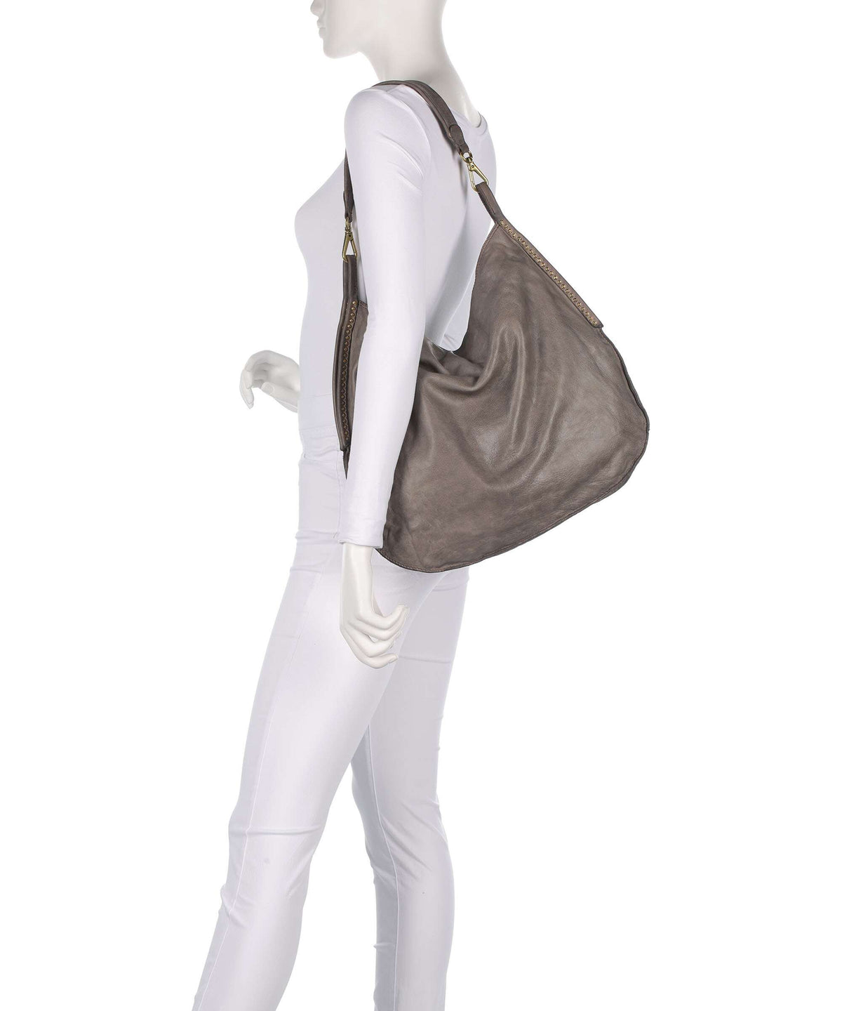 Campomaggi Hobo bag cemento