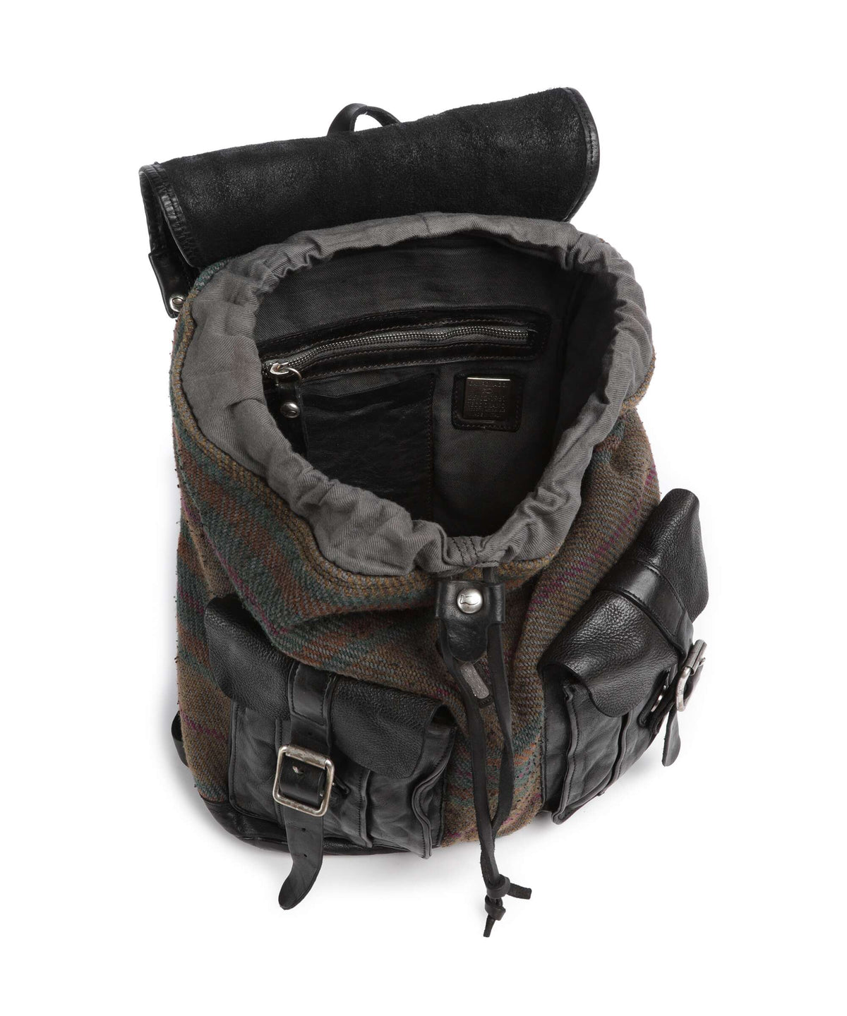 Campomaggi Backpack scozzese fuxia/nero