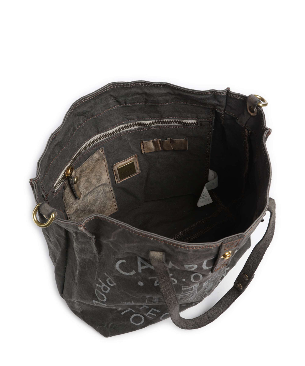 Campomaggi Tote bag grigio ghiaccio