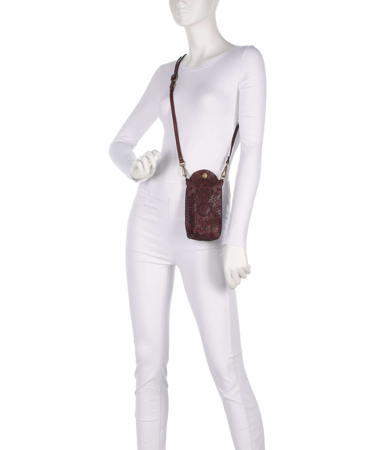 Campomaggi Phone bag borgogna