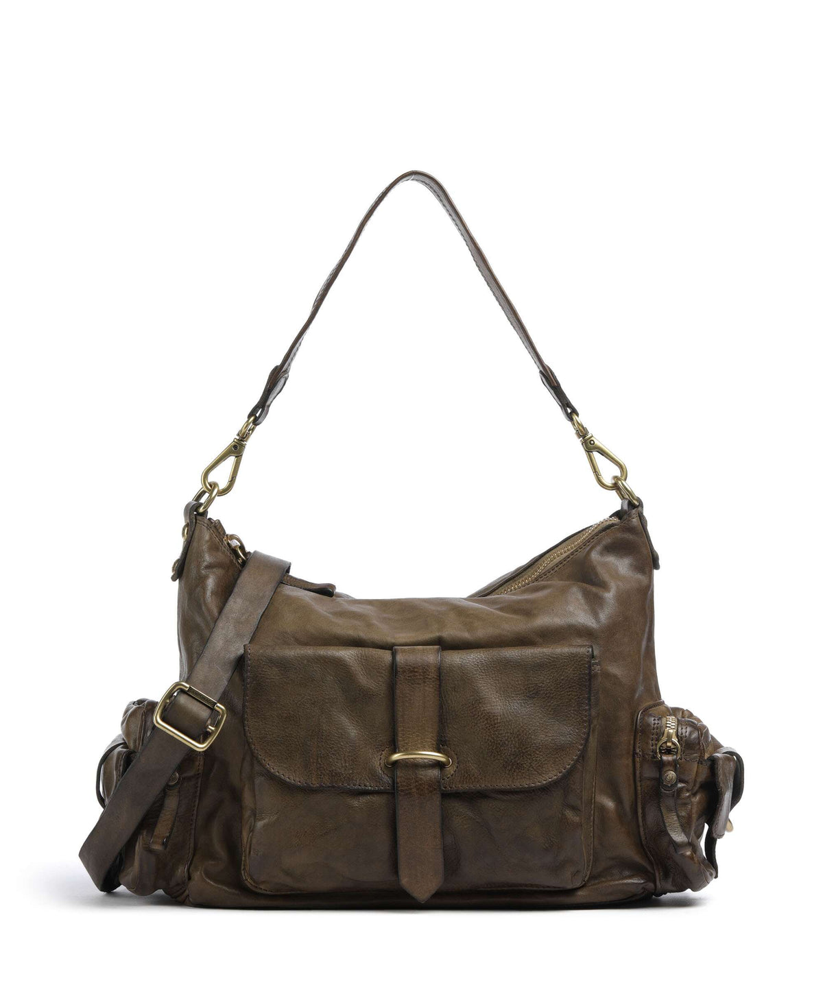 Campomaggi Hobo bag verde militare