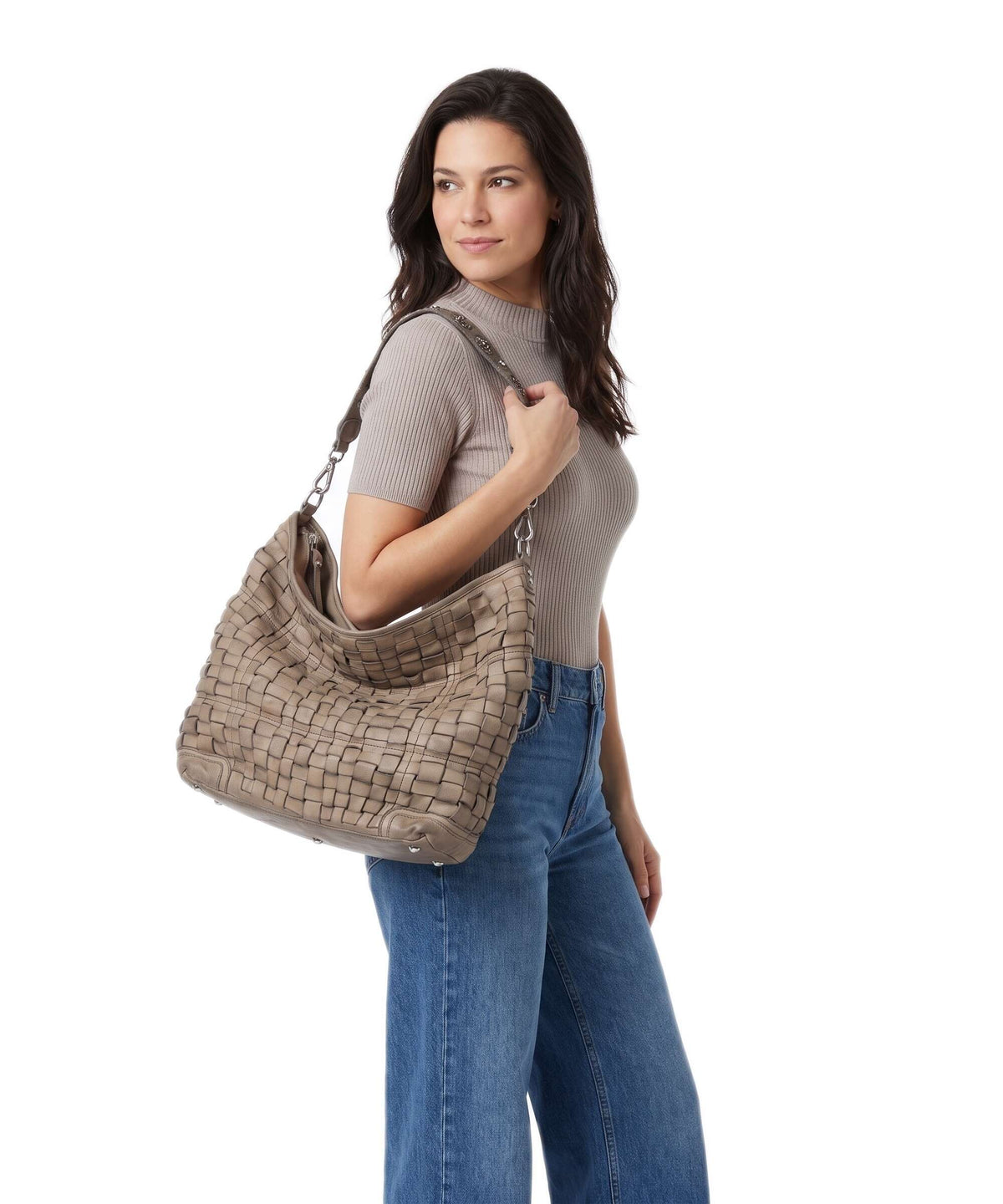 Campomaggi Hobo bag cemento