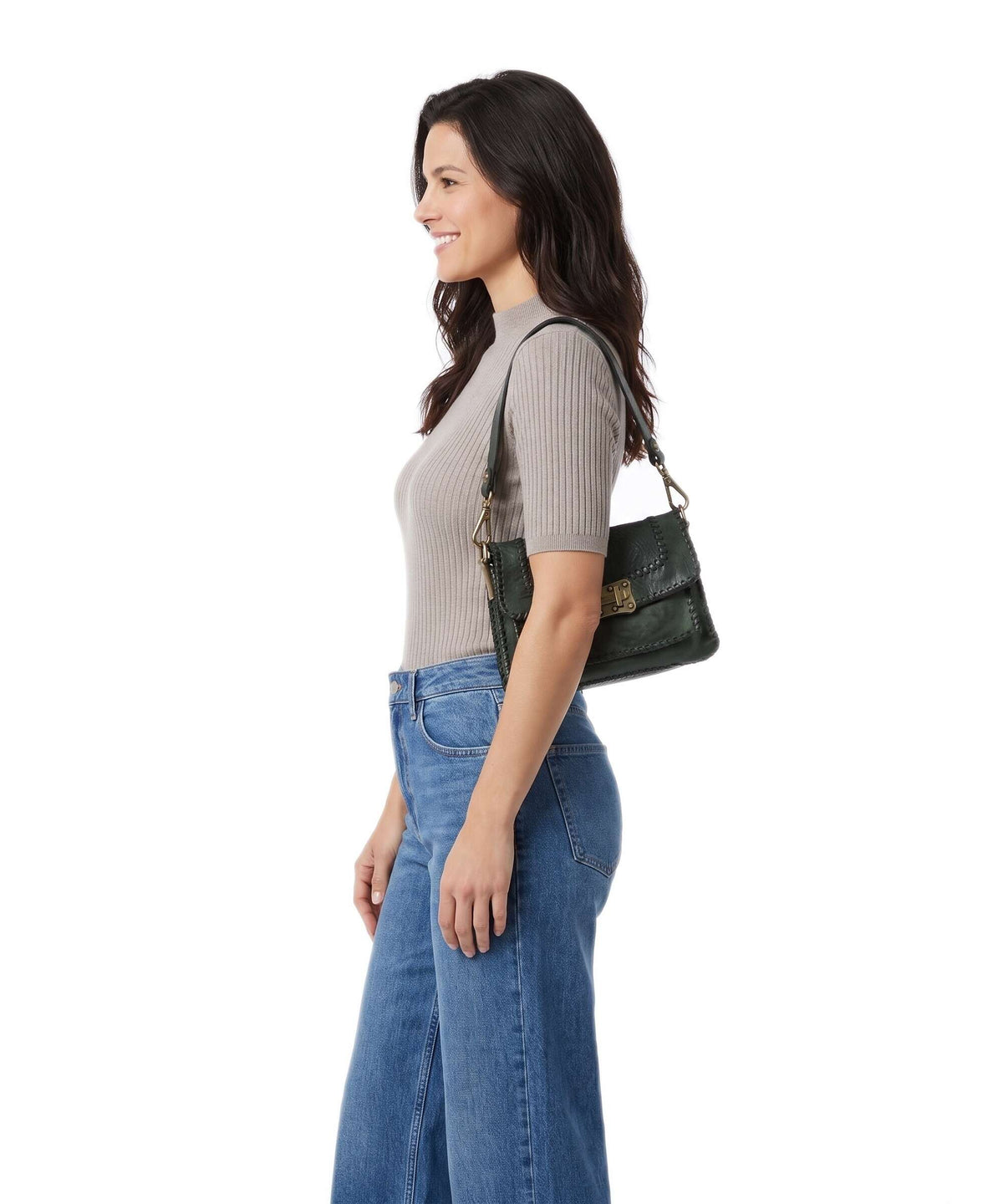Campomaggi Shoulder bag green bottle