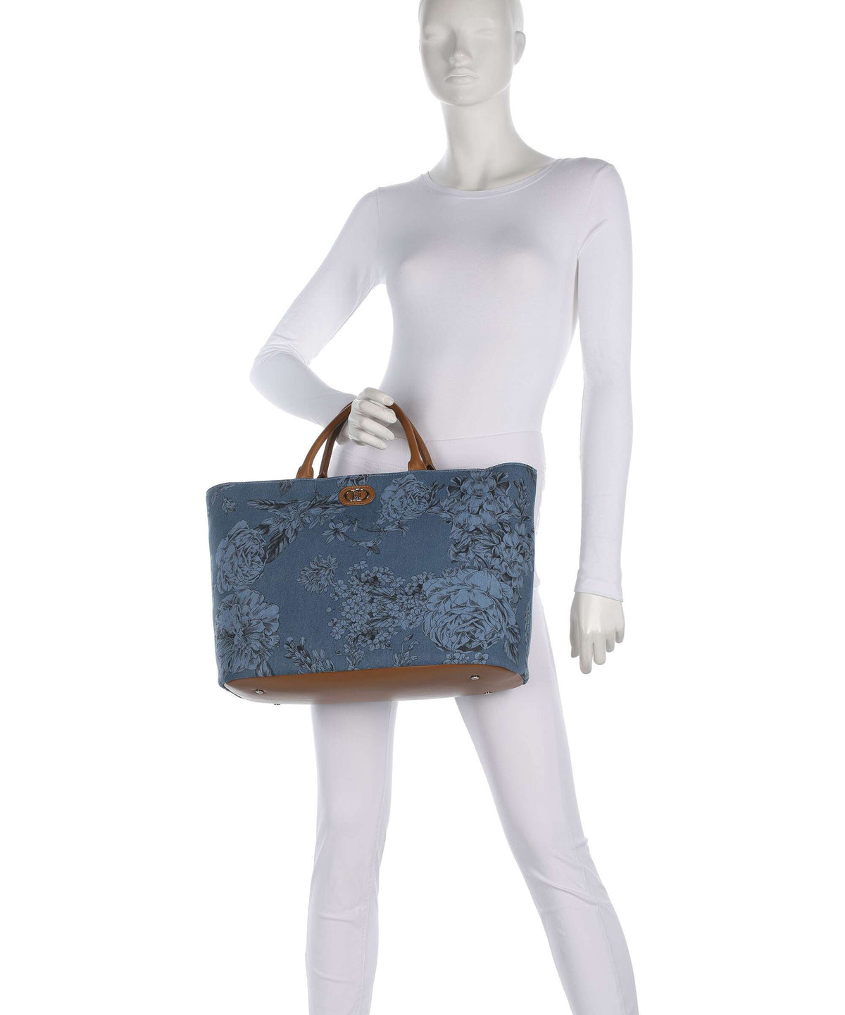 Liu Jo Sira L Handbag denim flowers
